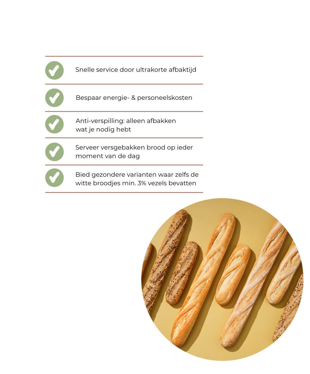 PLUS baguettes - PIR voordelen – 1